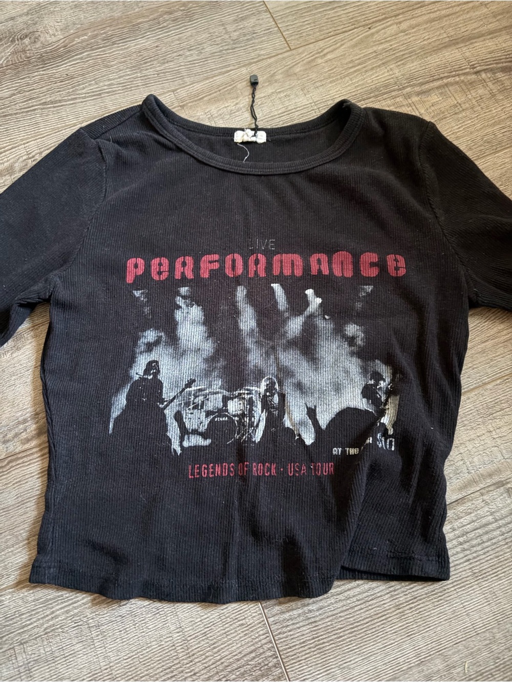 Garage Black Short-Sleeve 'Performance' Graphic Tee with Red Print